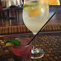 Photo: Sangria and Mojito cocktails